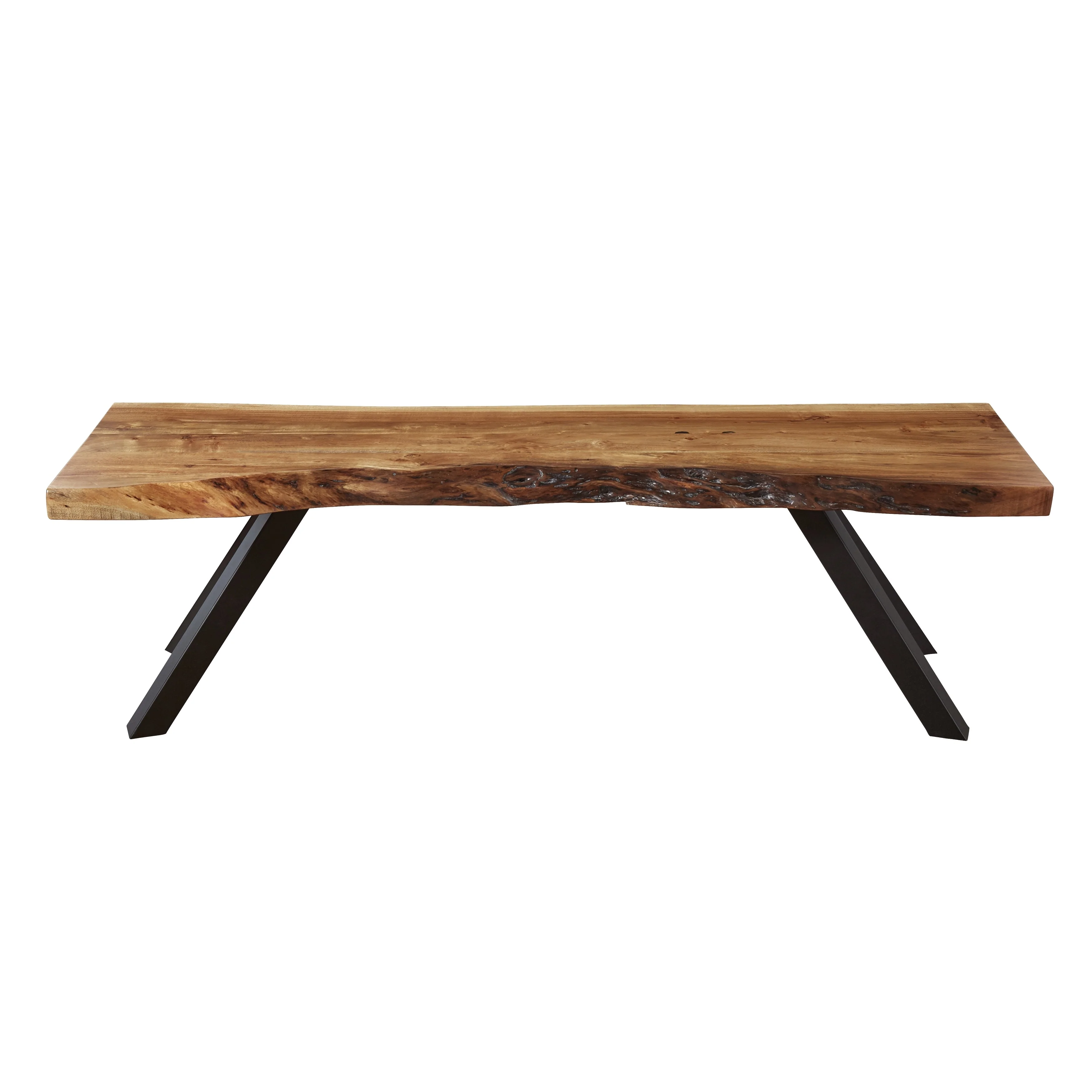 Reese Solid Wood Dining Bench in Natural Acacia