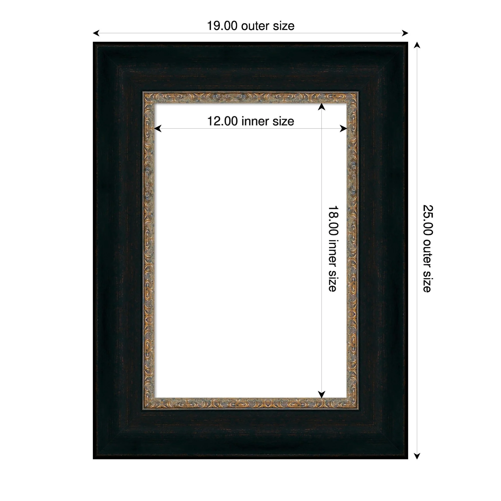 Amanti Art Paragon Bronze Framed Dry Erase Magnetic Board
