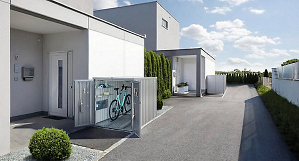 Mini garage argent 145 x 203 cm Biohort