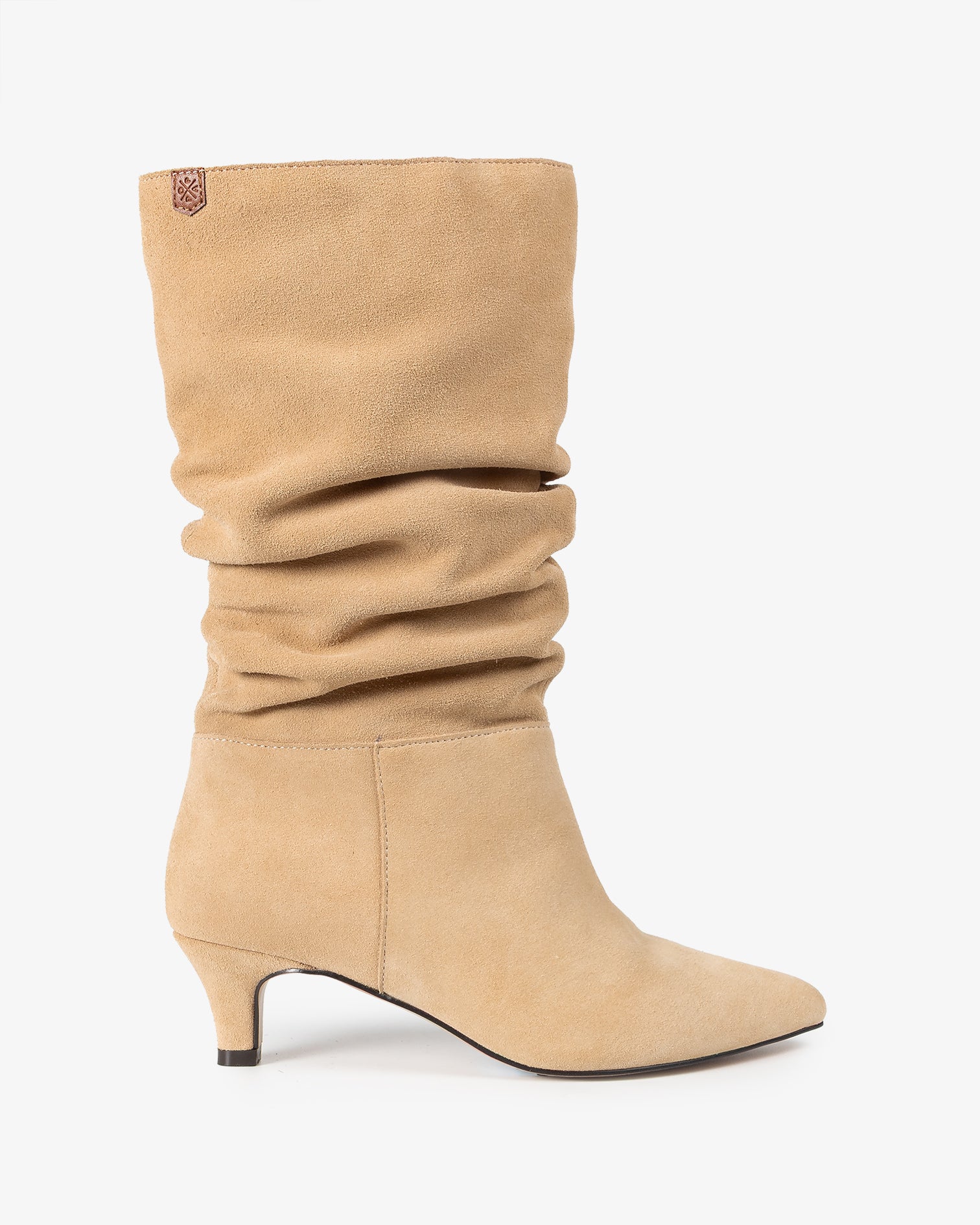 Bota Media de Piel Beige Nirvana