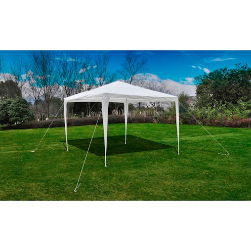 NNEVL Pyramid-Roof Garden Gazebo Pavilion 3 x 3 m