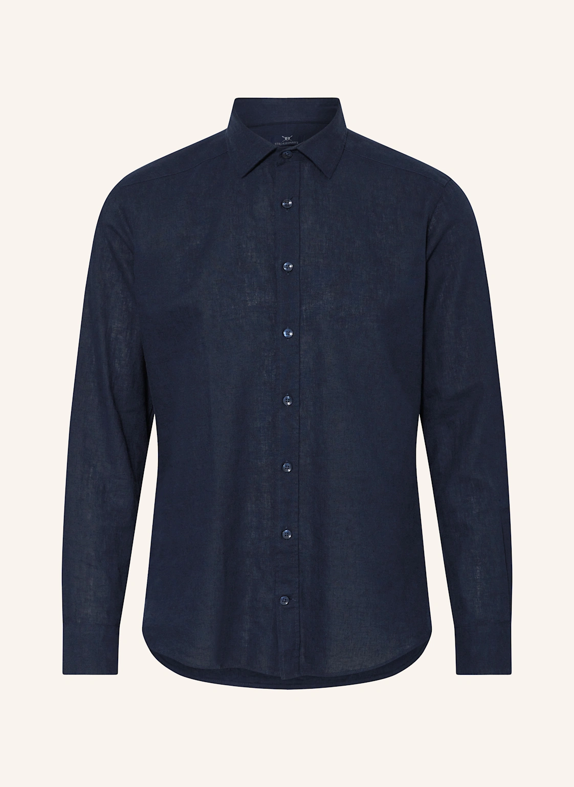 STROKESMAN'S Hemd Regular Fit mit Leinen