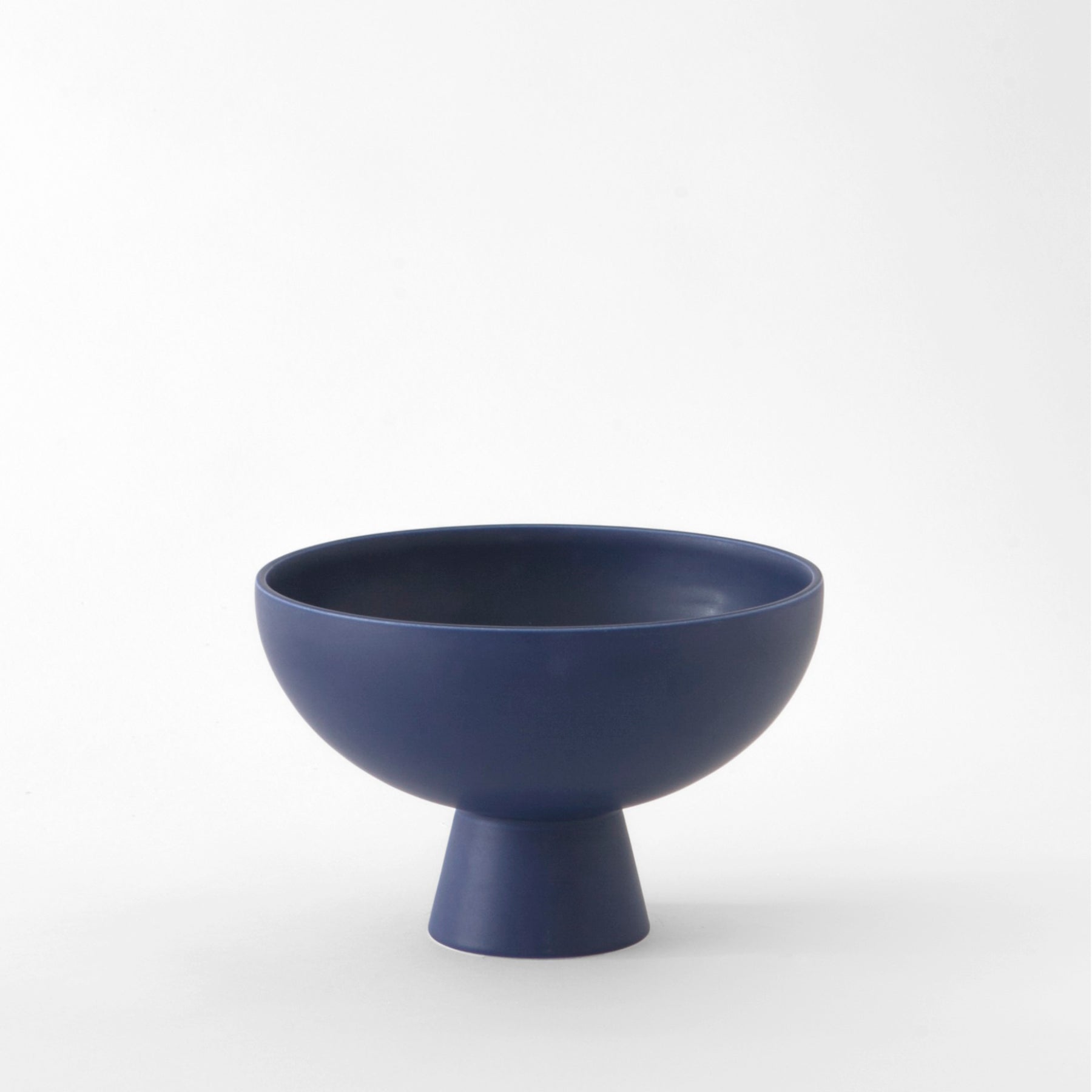 Large Blue Statement Pedestal Bowl