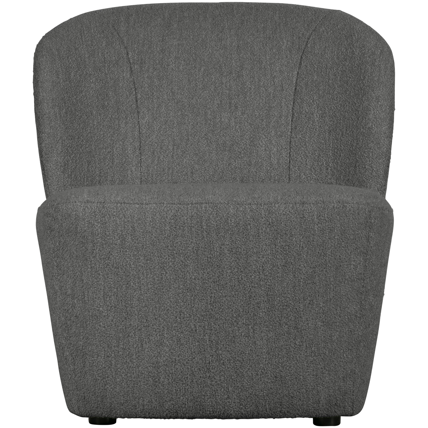 vtwonen fauteuil Lofty - Polyester - Staalgrijs - 75x68x72
