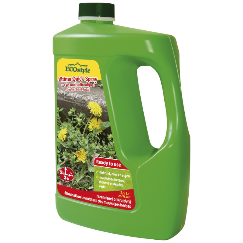 Désherbant et anti-mousse Ultima Quick Spray 2,5 L ECOSTYLE