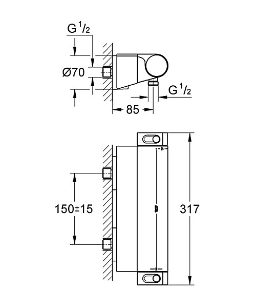 GROHE Grohtherm 2000 Mitigeur thermostatique 34469001