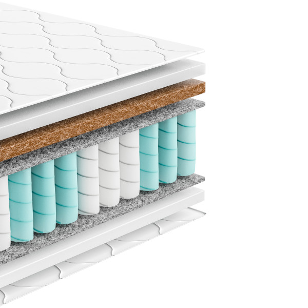 Materac kieszeniowy z kokosem 80x200 Prestige Kokos 26 cm, Twardy H4/H5