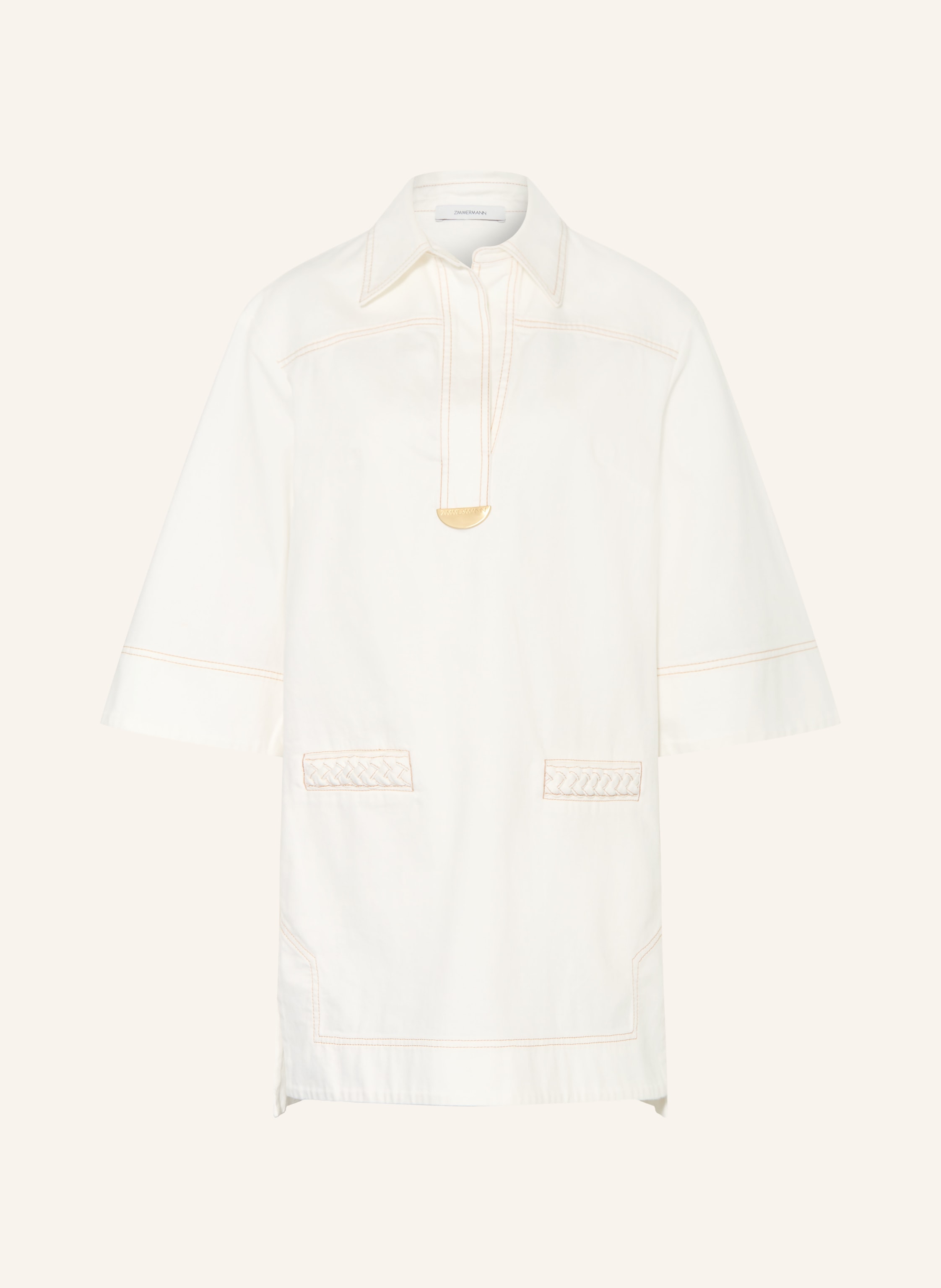ZIMMERMANN Jeanskleid ROSELIGHT mit 3/4-Arm