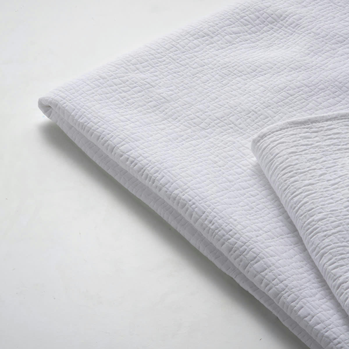 TERRE - Couvre lit en coton blanc 230x270