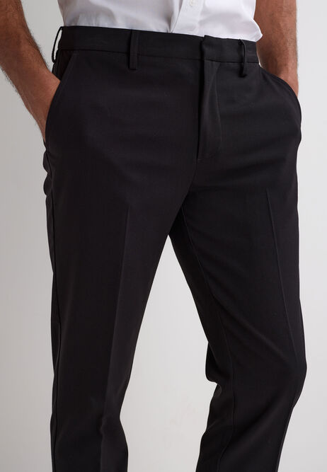 Mens Black Slim Leg Fit Trousers
