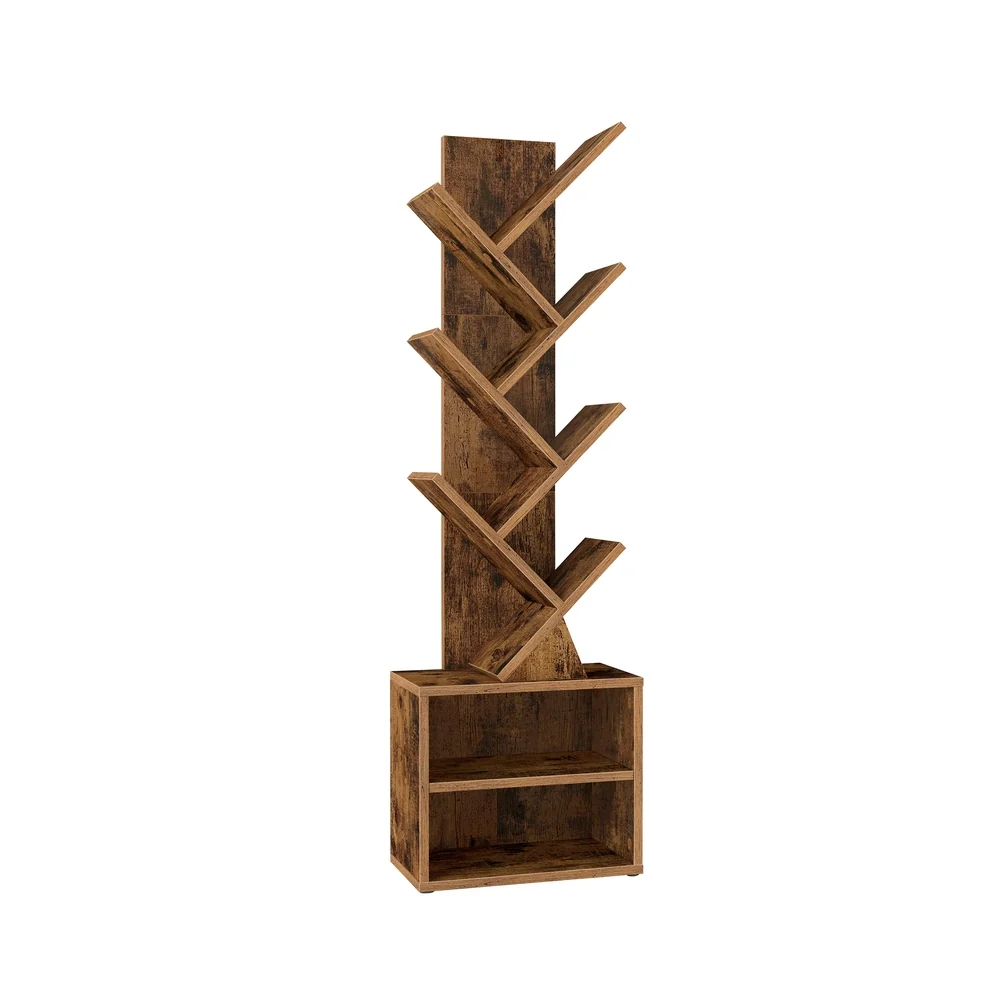 Custos Collection - Bibliothèque arbre moderne avec rangements ouverts