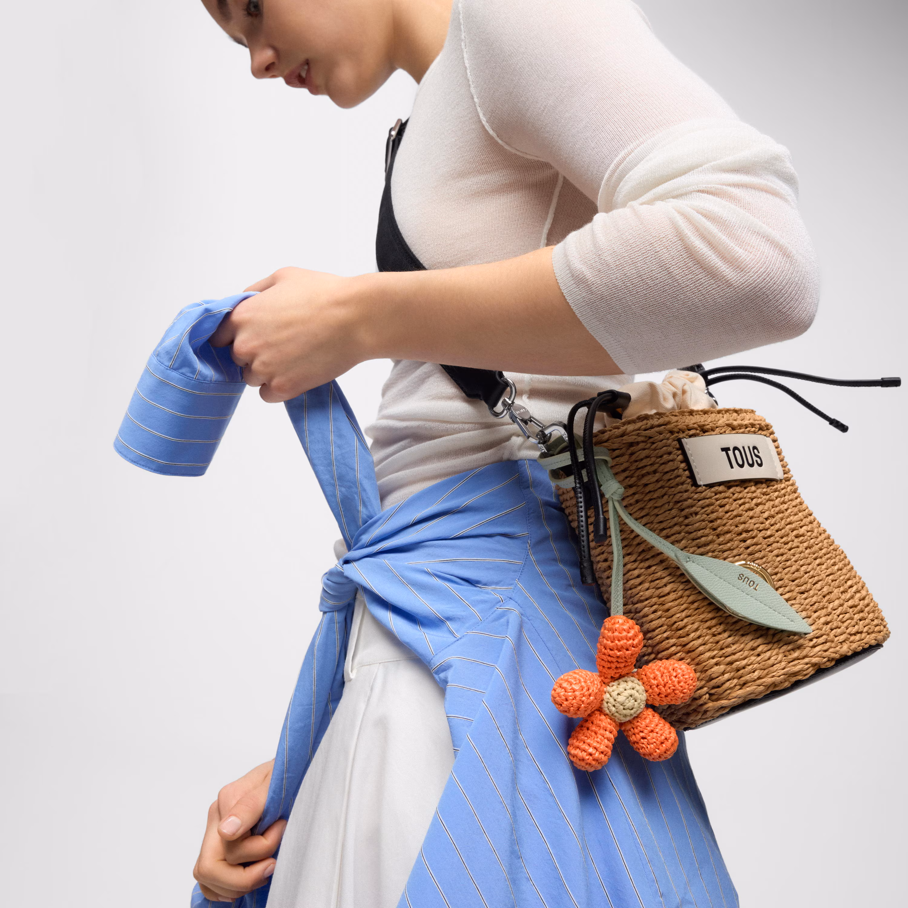 Llavero charm daisy naranja TOUS Icons
