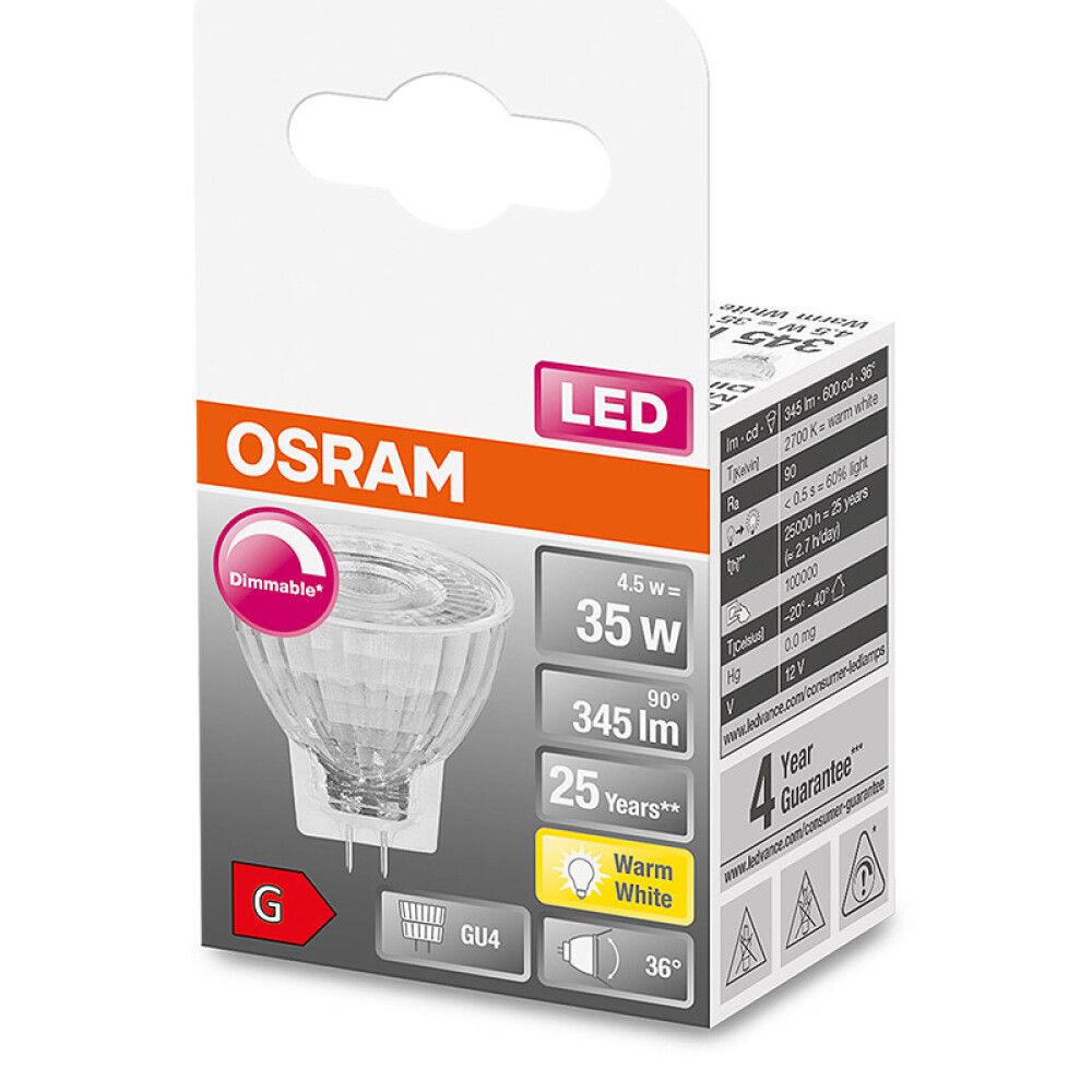 LYSPÆRE OSRAM SUPERSTAR LED GU4 4,5W