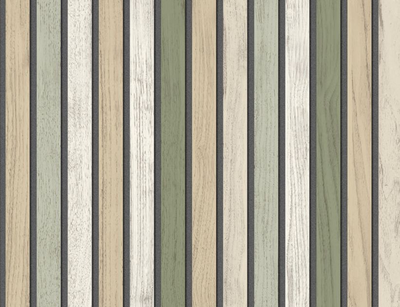 Vliestapete Streifen Holzoptik Natur