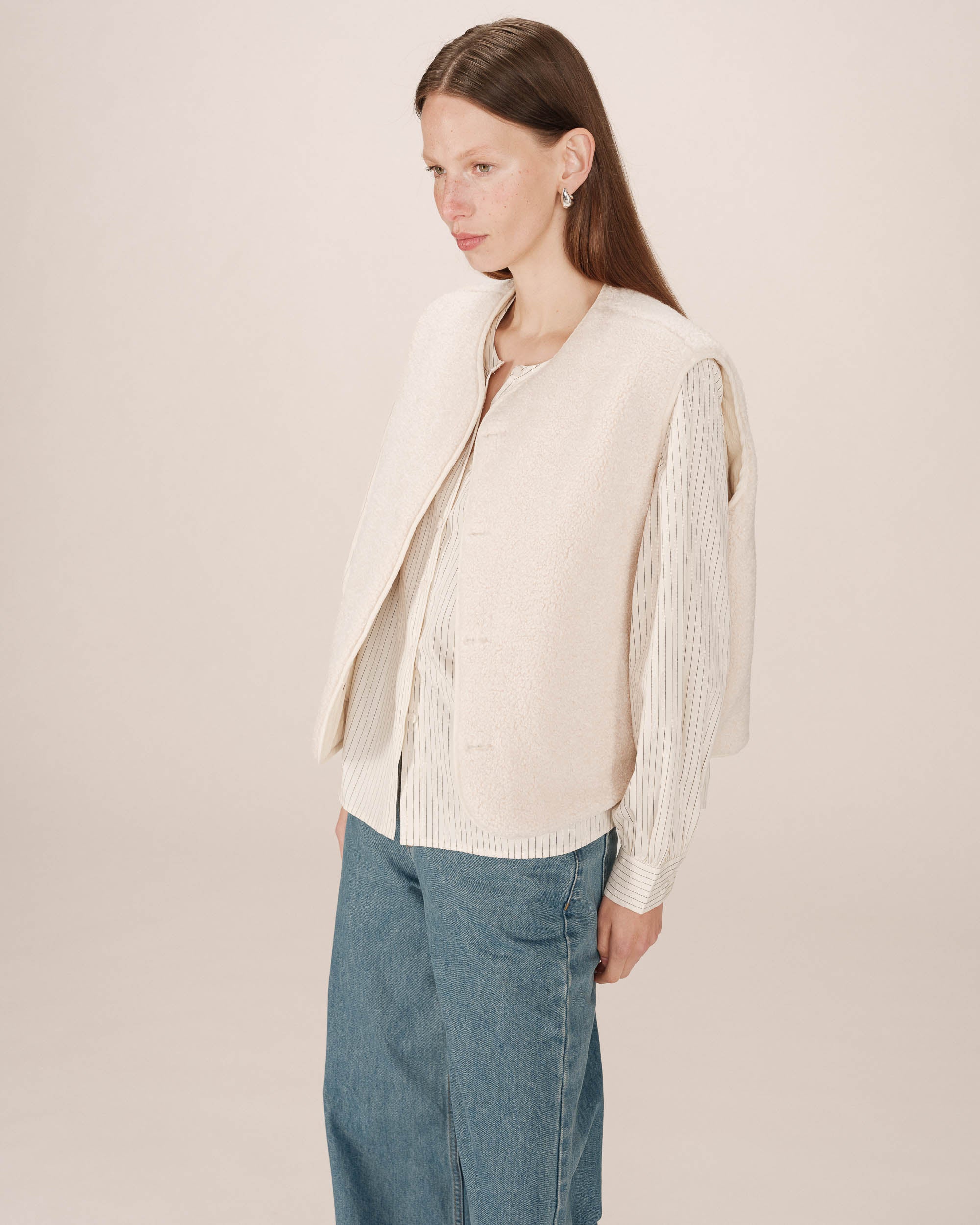 Veste matelassée ecru Seth