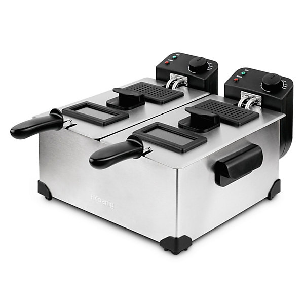 H.Koenig DFX600 - Friteuse double bac