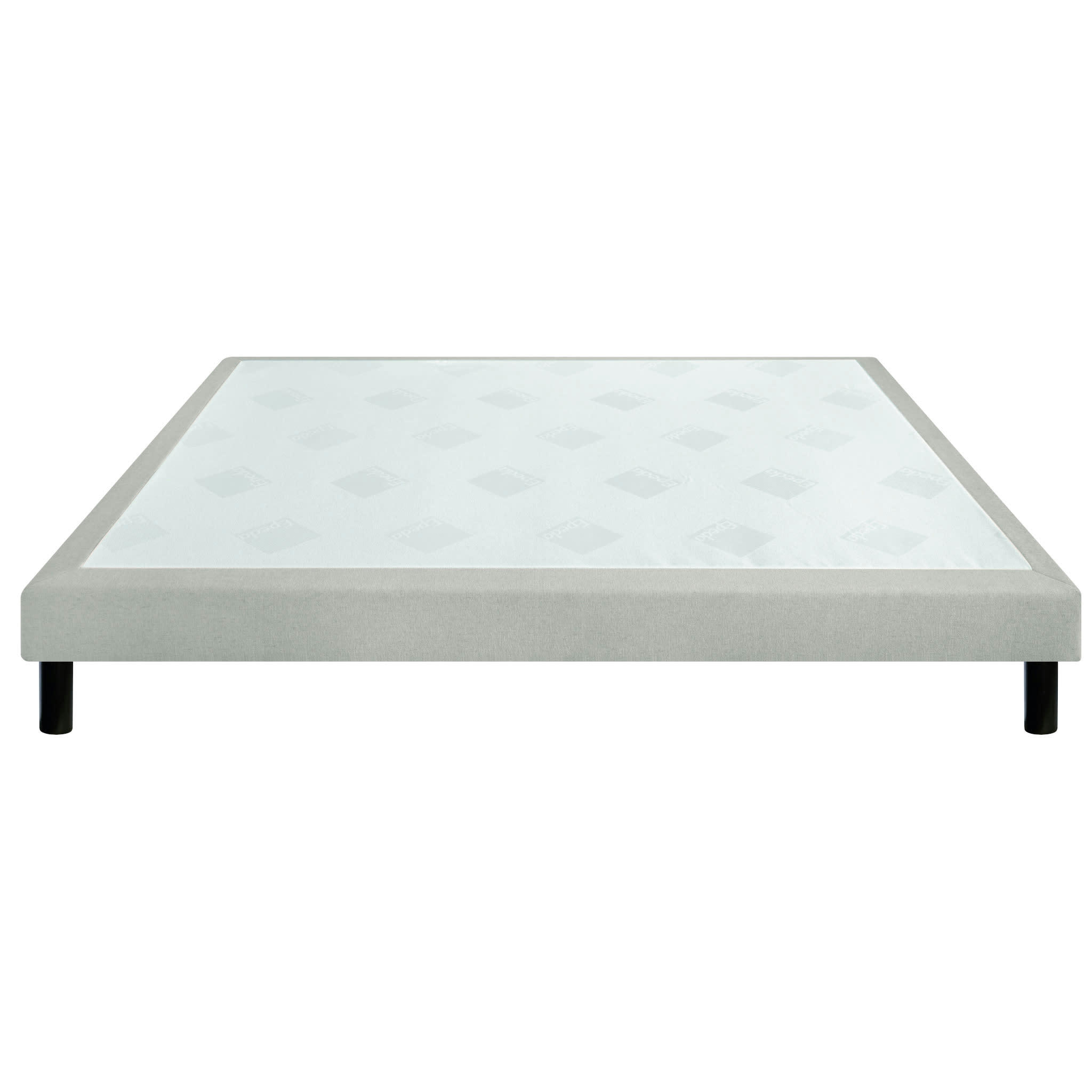 CONFORT FERME DECO NATURE - Sommier confort ferme chenillé lin 15 cm 140x200