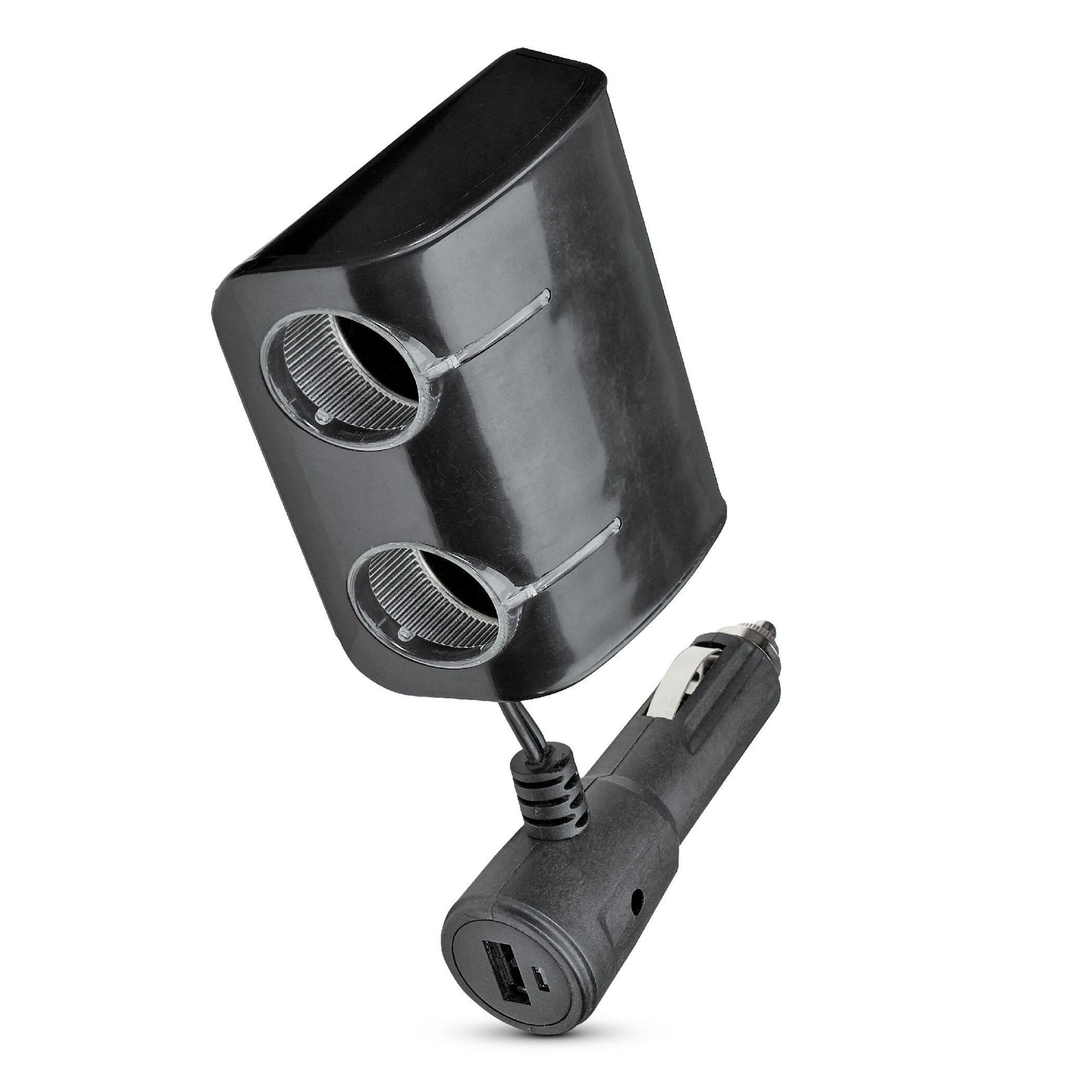 Bluehive 12V 2-Socket with USB Port, LED Power Indicator