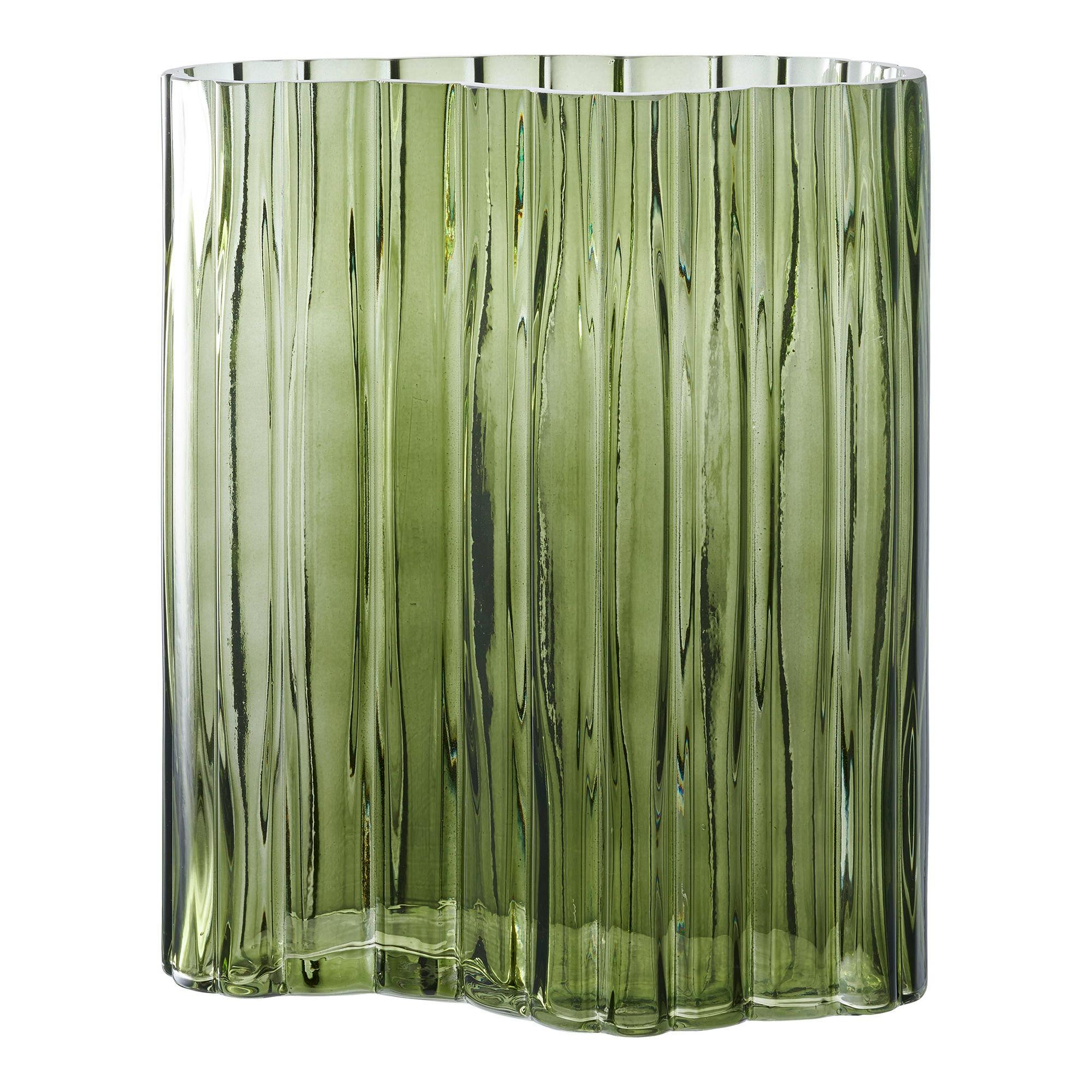 Vase décoratif organique, vert