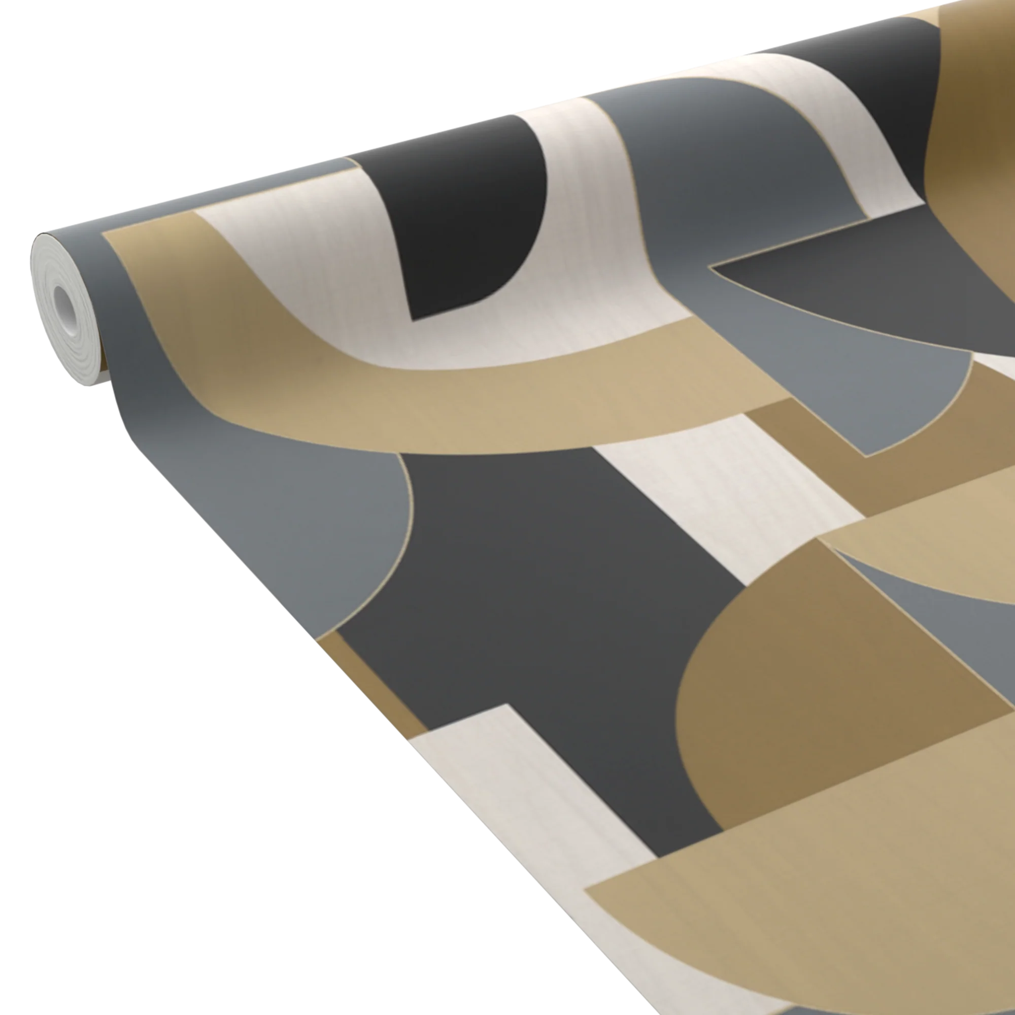 Papier peint intissé FOSTER coloris brun et gris