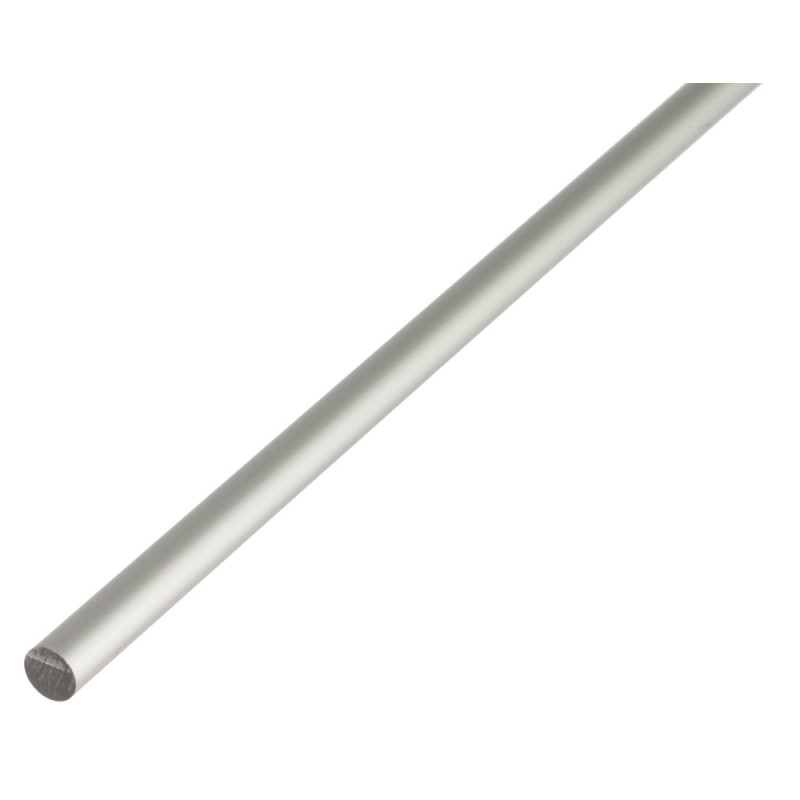 Profilé rond plein en aluminium anodisé Ø 6 mm 1 m ALBERTS