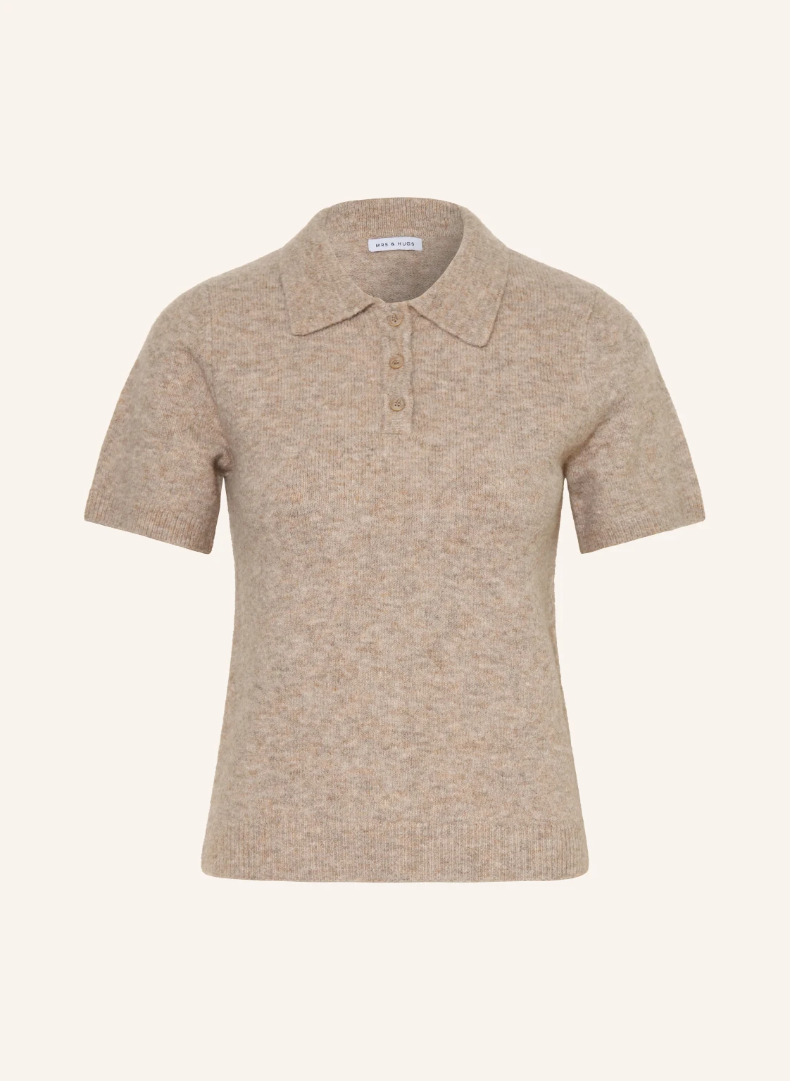 MRS & HUGS Strick-Poloshirt