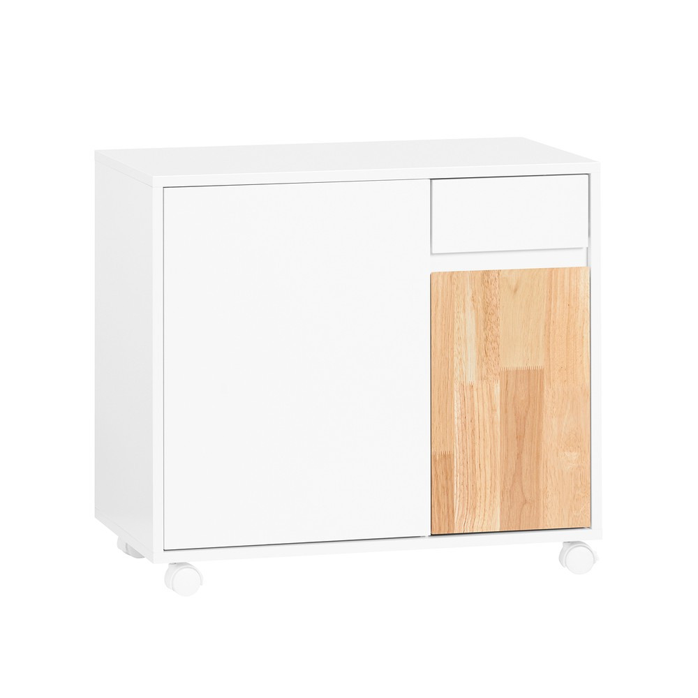 SoBuy Kontener biurowy z 1 szufladą 65x35x58cm Nowoczesny ASK04-NW