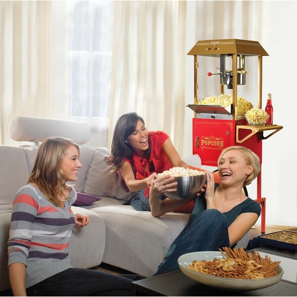 Nostalgia Vintage 10-Ounce Vintage Professional Popcorn Cart - 59-Inches Tall