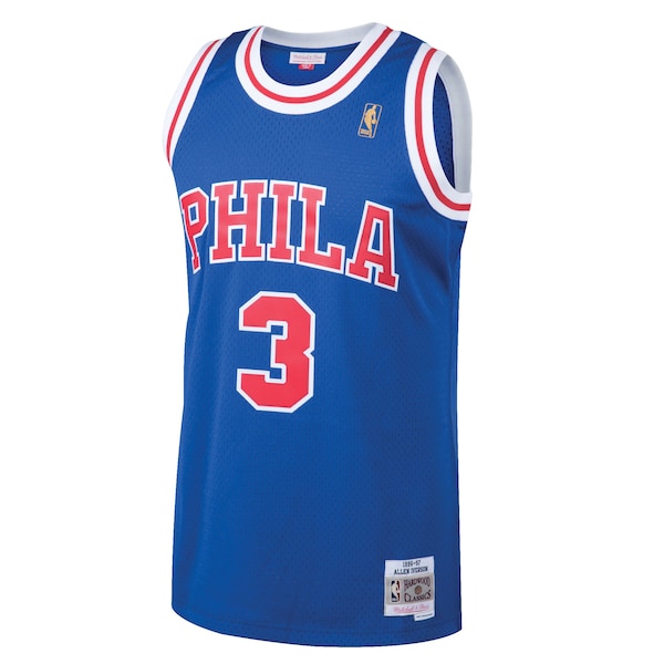 Allen Iverson Philadelphia 76ers 1996/97 Hardwood Classics Swingman Jersey - Royal