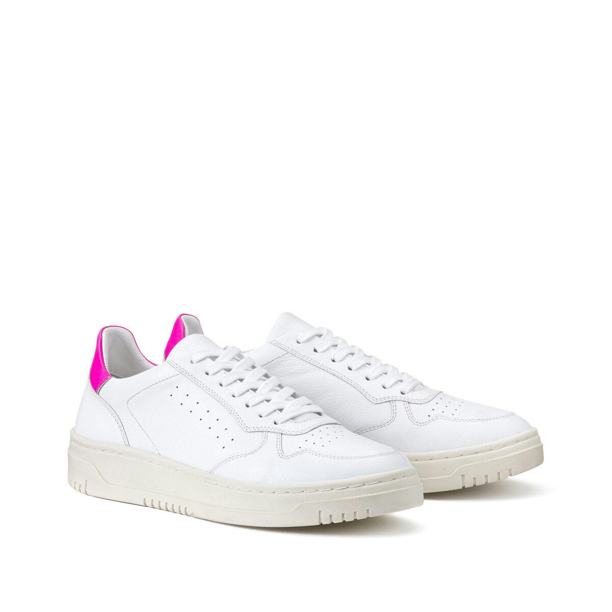 Baskets en cuir