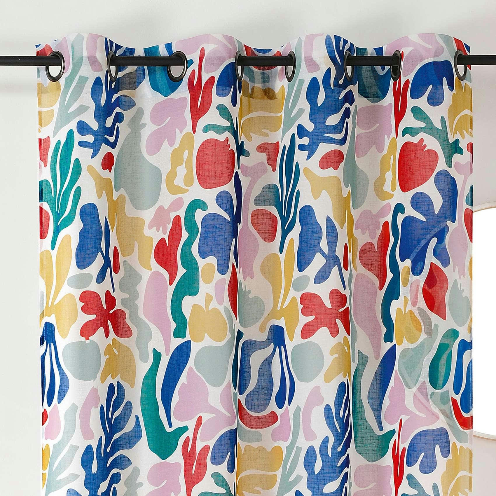HENRI - Voilage style matisse multicolore 140x280cm