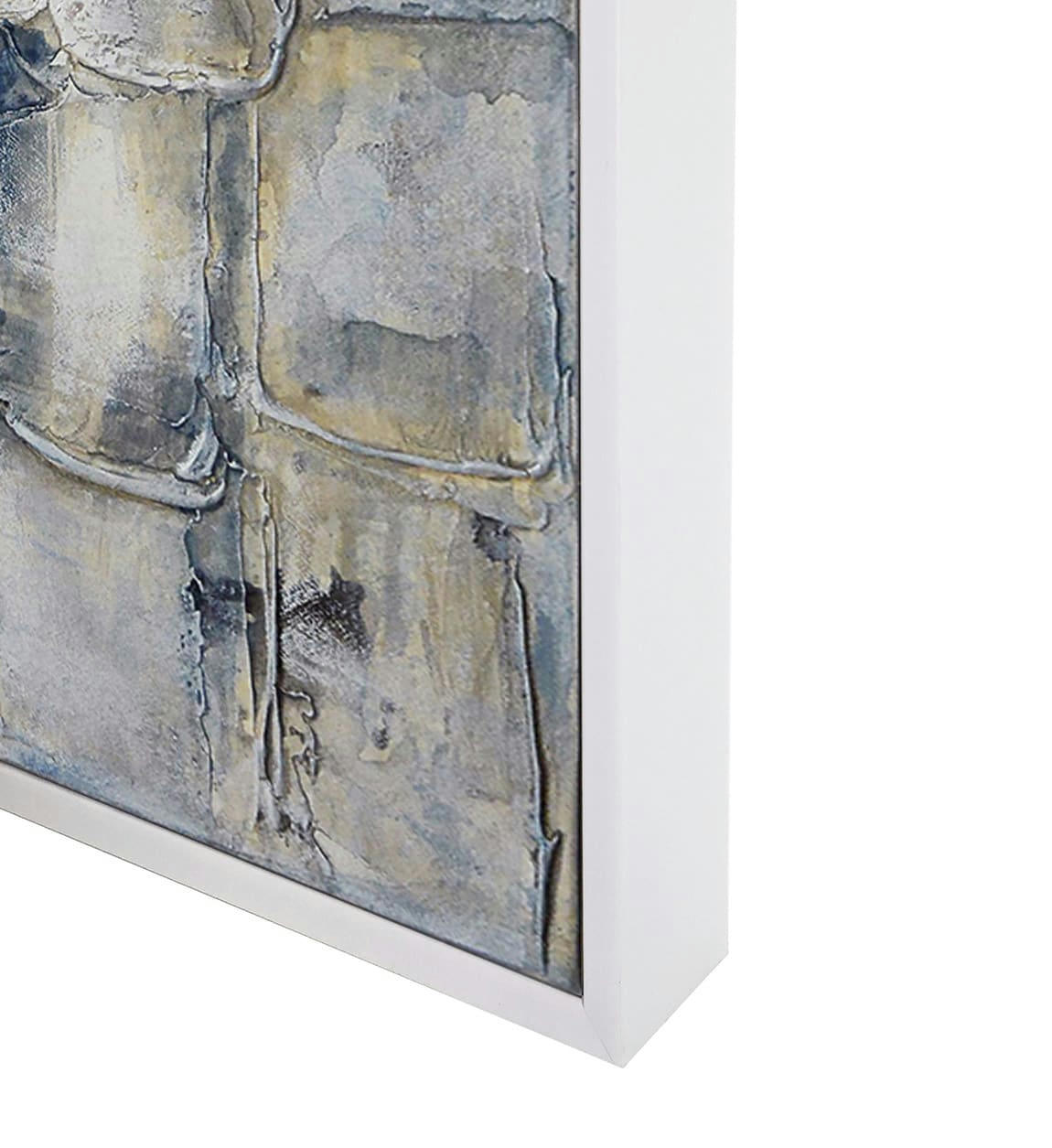 BERNA - Tableau à l'huile en bois bleu, 80x120 cm