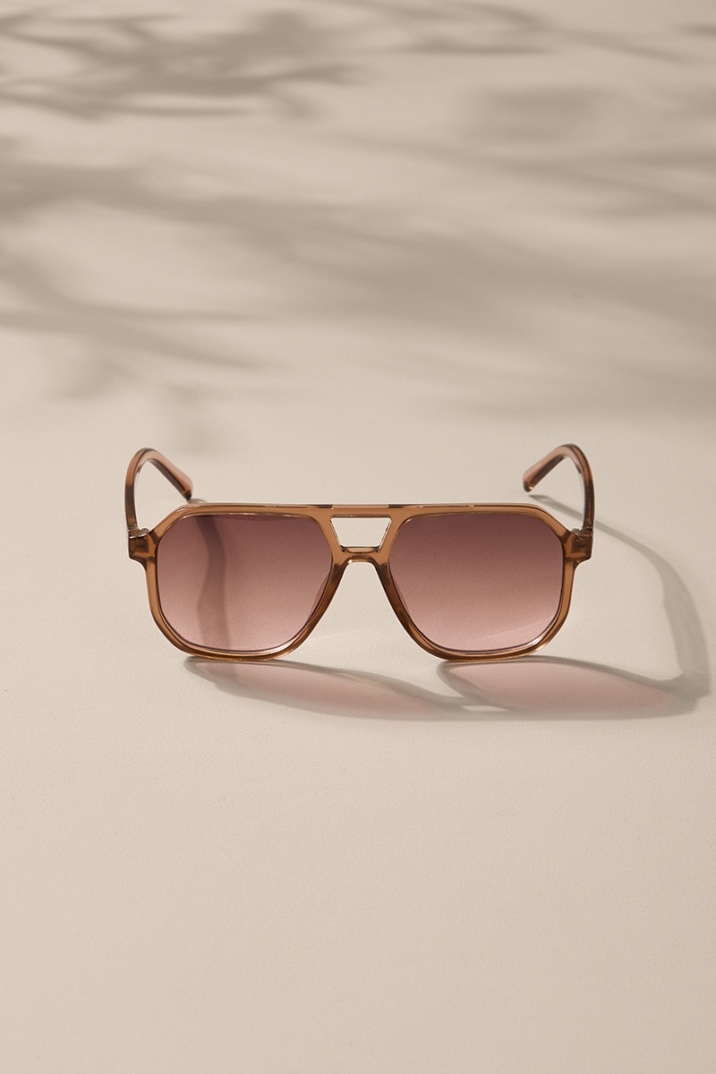 Sylvia Square Aviator Sunglasses