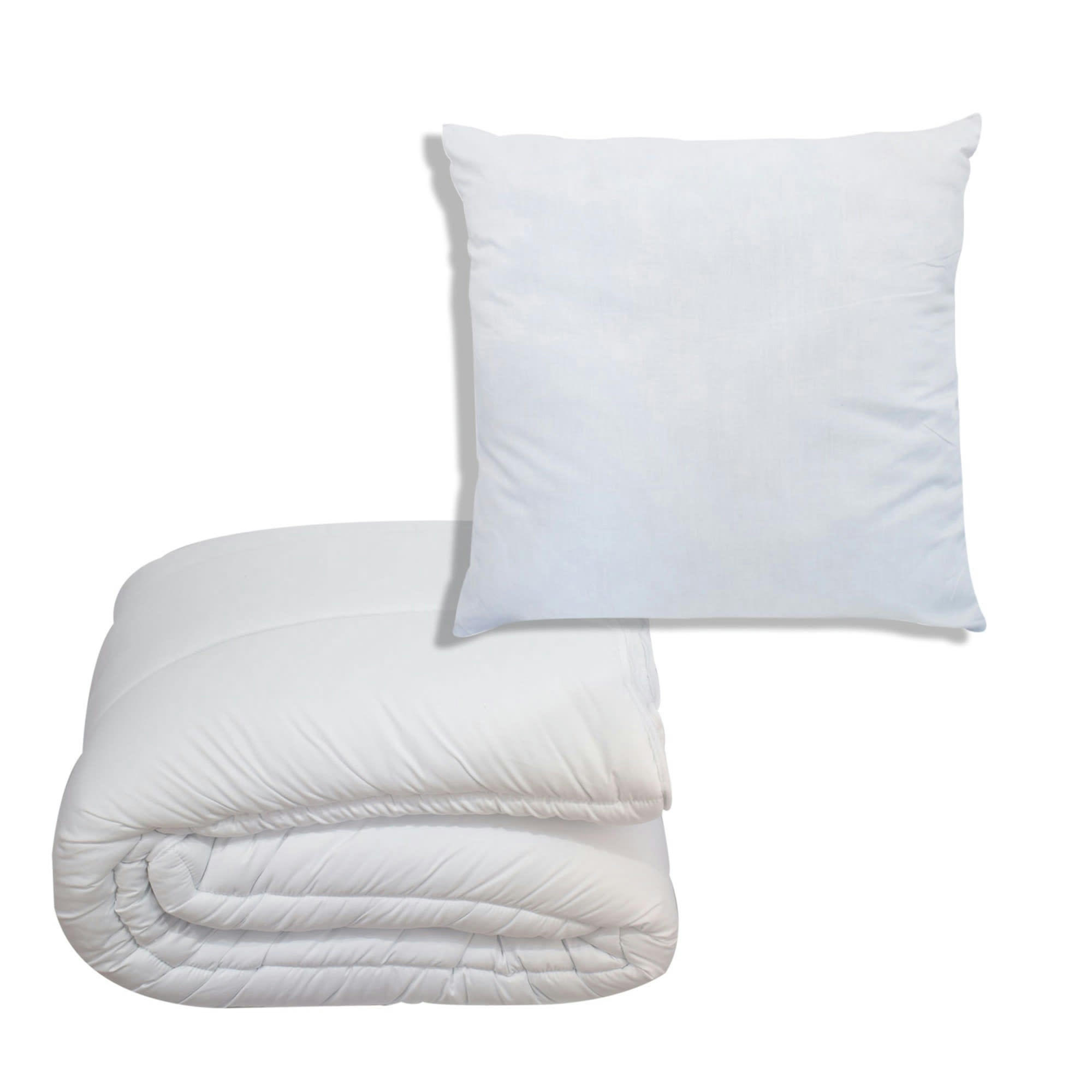KIT COUETTE OREILLER - Couette tempérée 140x200 Oreiller 100% polyester 60x60 pour lit 90x190