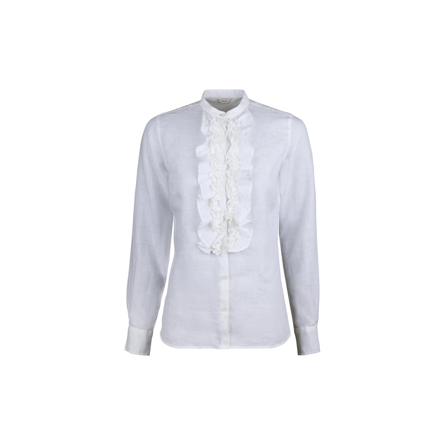Hillary Blouse Front frill, white