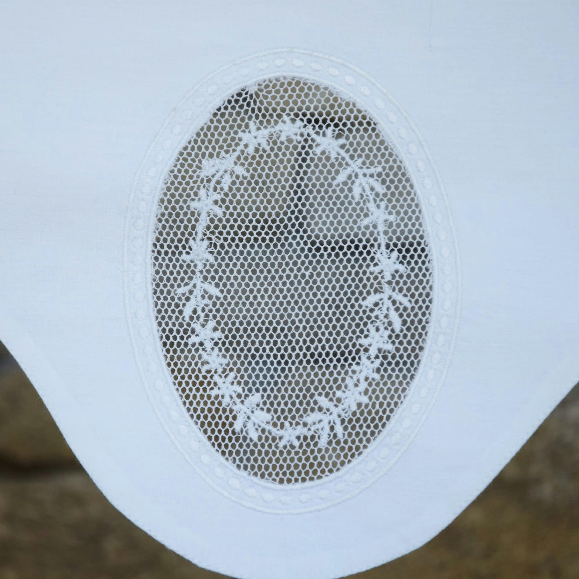 GORDES - Cantonnière avec filet et broderie 45X22 CM