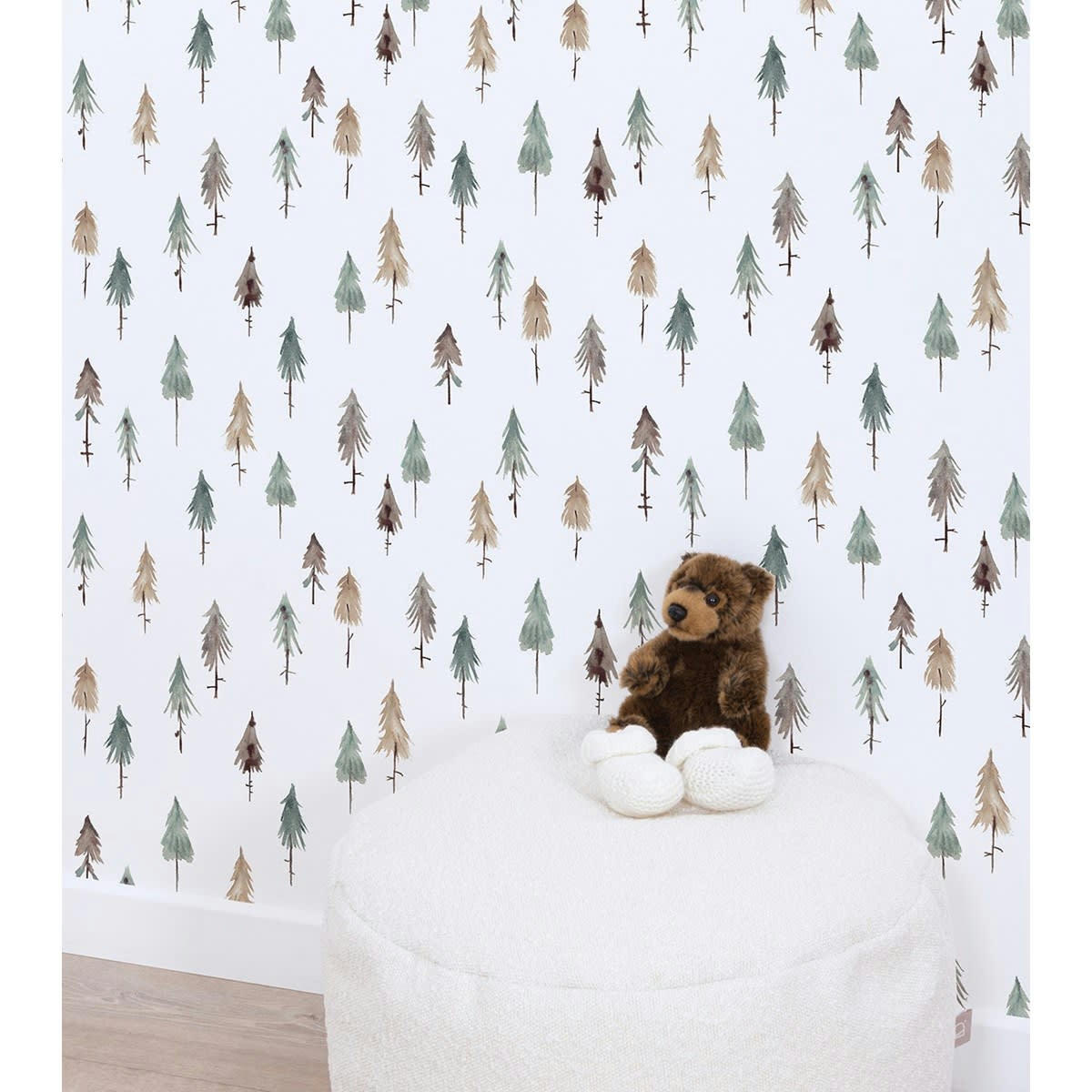 KHARU - Papier peint pine multicolore