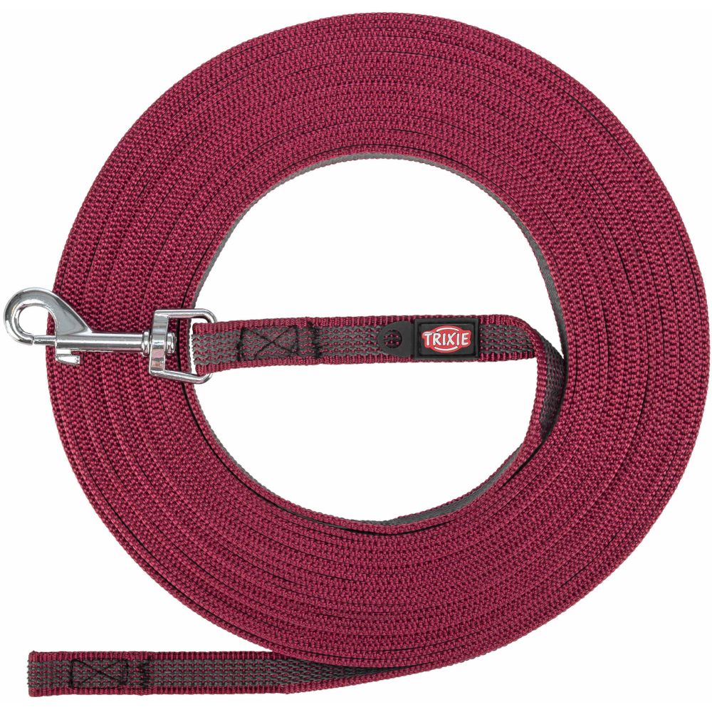 Trixie Rubber Drag Lead - Sangria