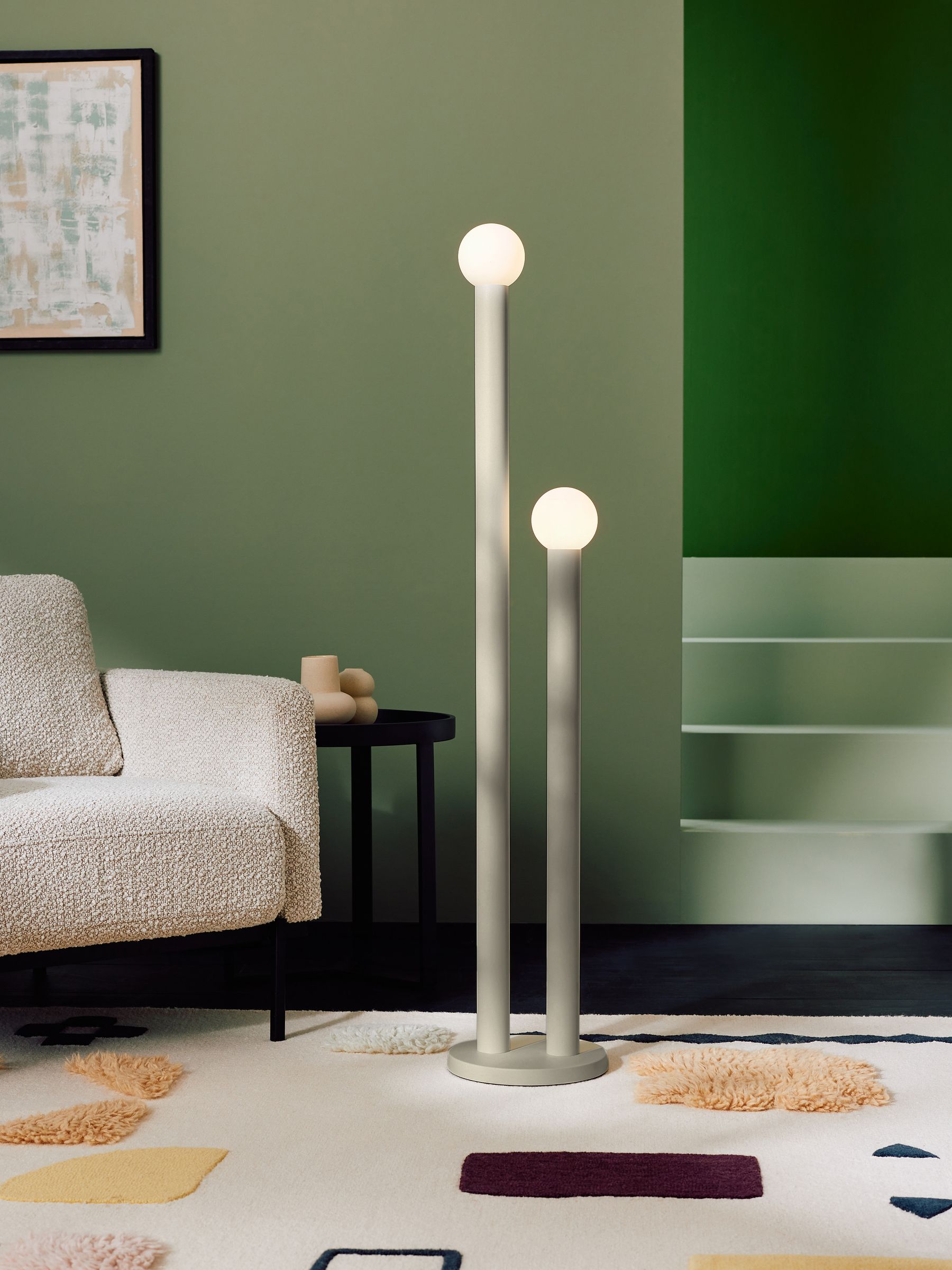 Graysen Floor Lamp in Cream