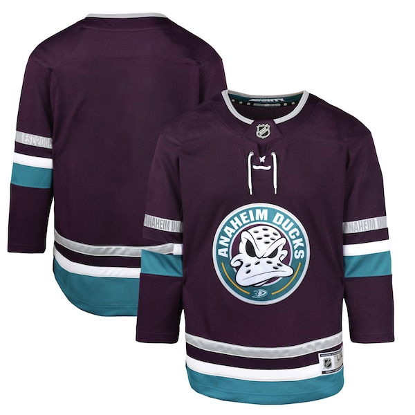 Anaheim Ducks Youth 30th Anniversary Premier Jersey – Purple