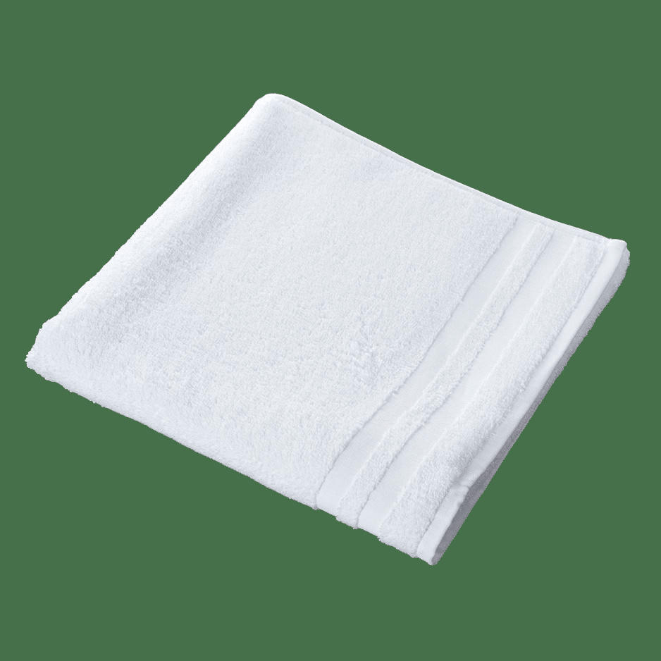 BEECO - Maxi drap de bain en coton blanc 100x150 cm