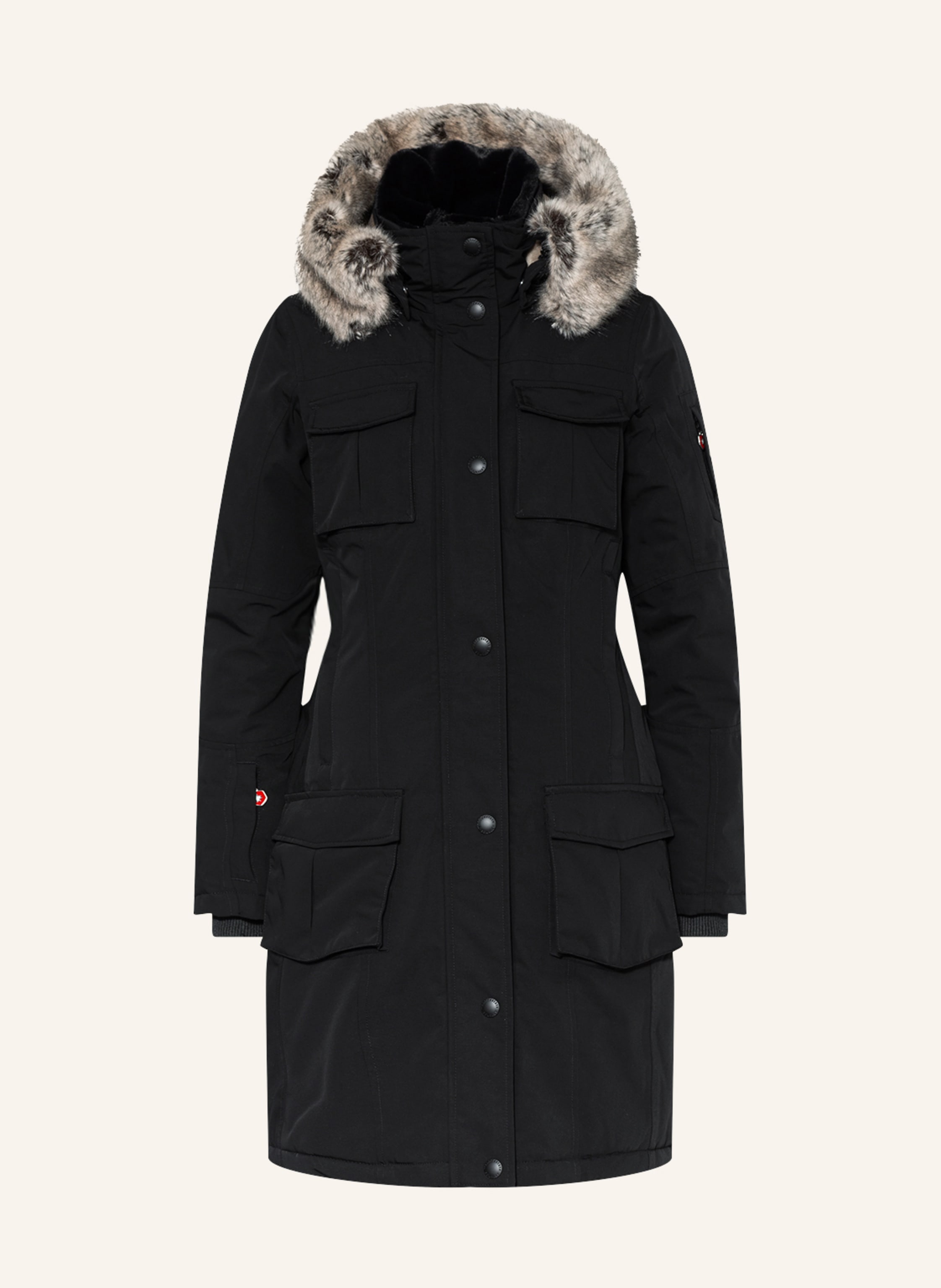 WELLENSTEYN Parka SCHNEEZAUBER LONG mit abnehmbarem Kunstpelz