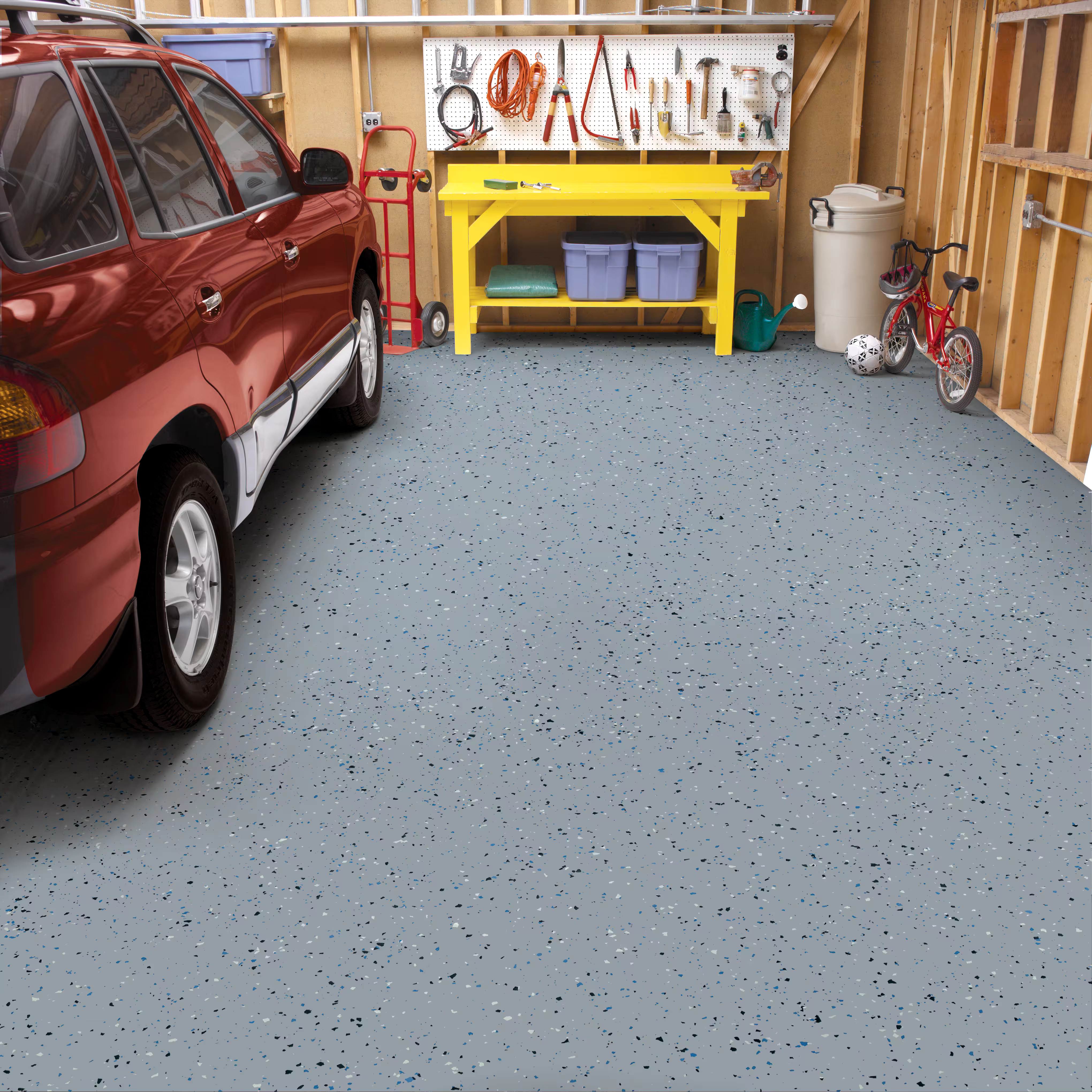 Rust-Oleum® EpoxyShield Water-Based Epoxy Garage Floor Coating Kit, Grey Gloss, 7.1-L/1.9-Gallon