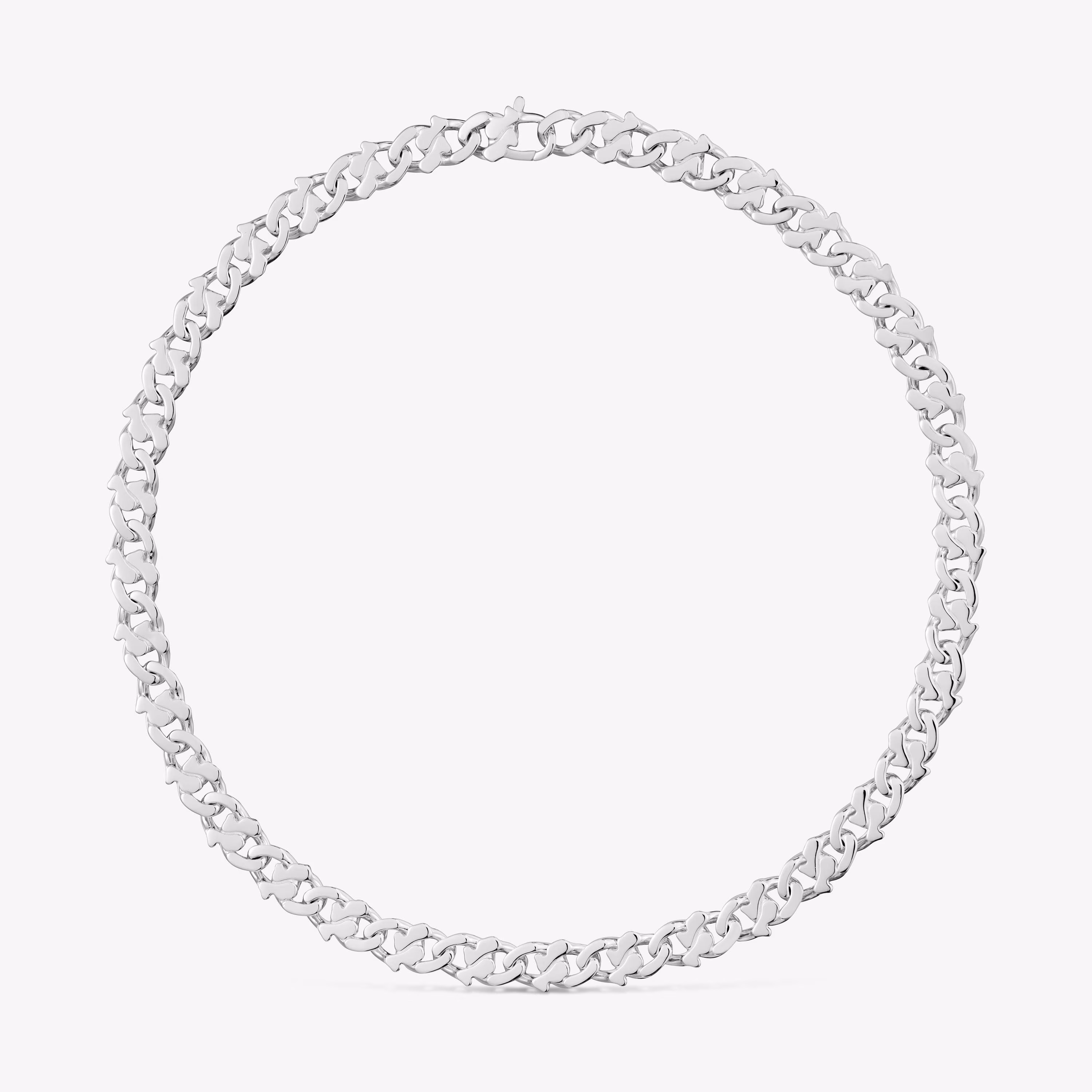 Collar cadena corto de plata 9 mm Bear's Chain