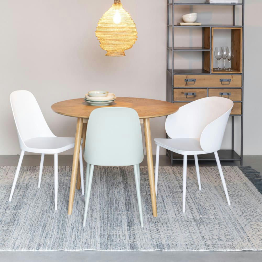 LIV - Tapis d'inspiration berbère à franges bleu turquoise 200x300 cm