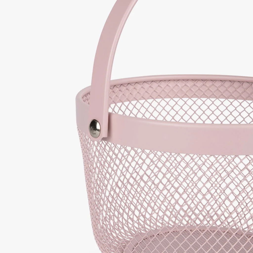 Cesto de Metal Rosa SUMMER PASTELS