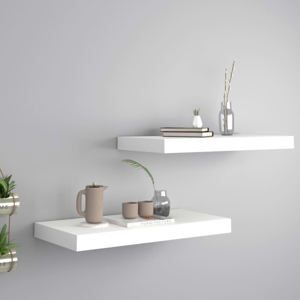 Półka ścienna Biały 50 x 23 x 3.8 cm MDF vidaXL