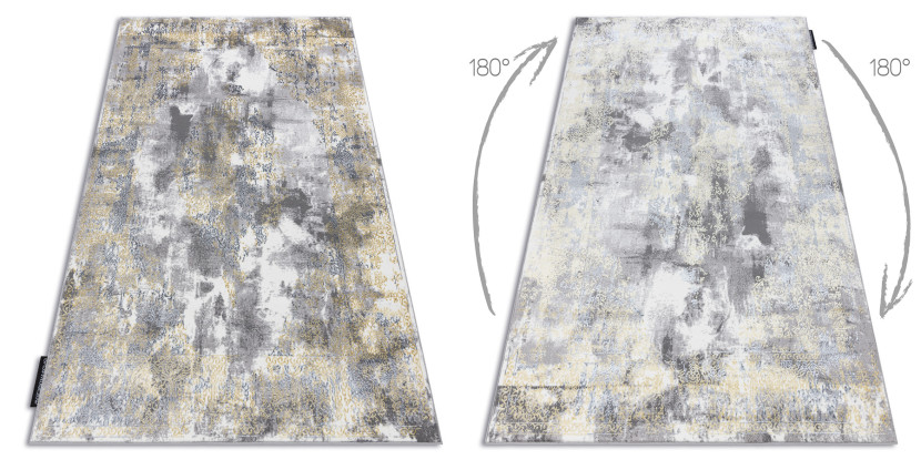Dywan DE LUXE nowoczesny 6754 Ornament vintage przecierany - 120x170 cm
