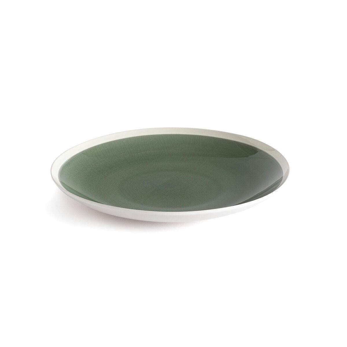 Lot de 4 assiette plates, grès, Liseria