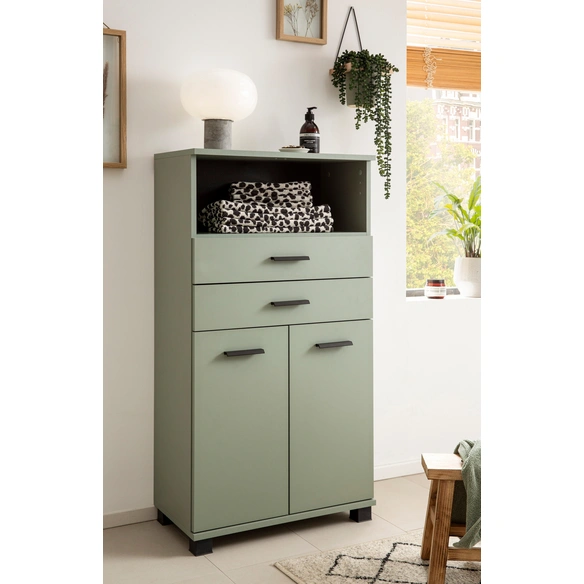 Highboard »Palermo«, (BxHxT): 59,8 x 110,5 x 32,6 cm, pistazie